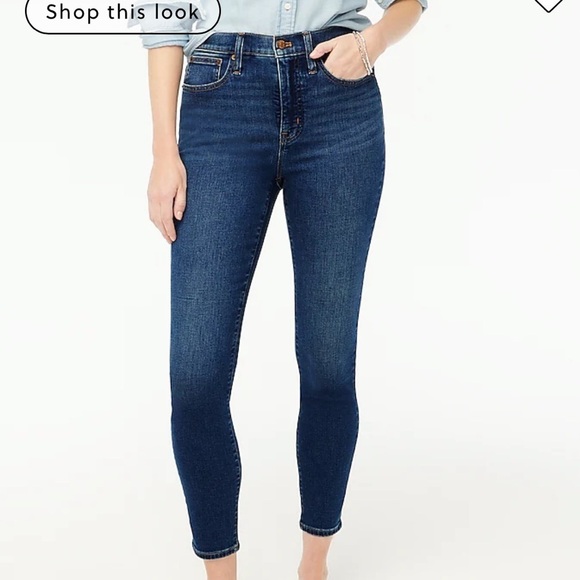 J. Crew Denim - J Crew Jeans 9 High Rise Toothpick Denim Raw Hem Size 31